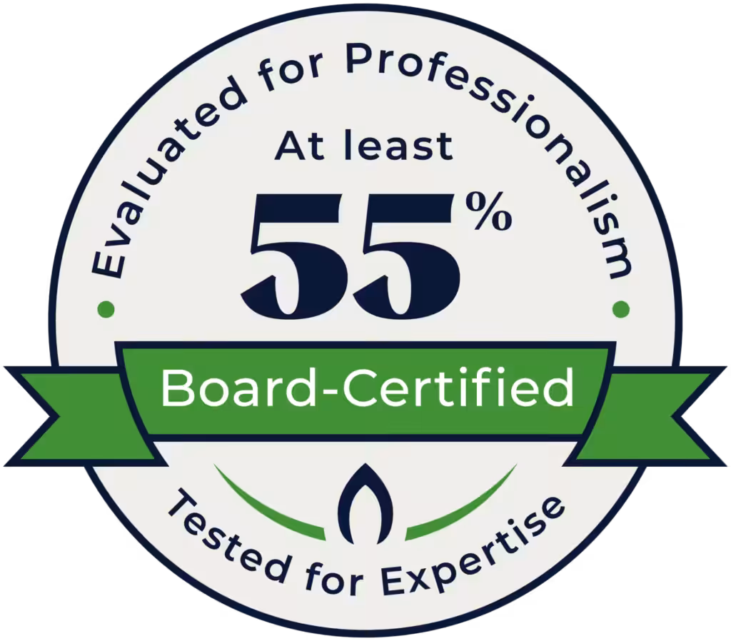 board certified professionals badge