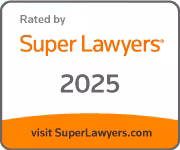 rated by super lawyers 2025 badge